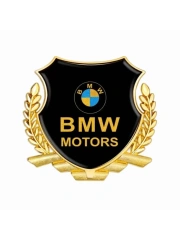 Металлическая эмблема на автомобиль "BMW" самоклеящаяся